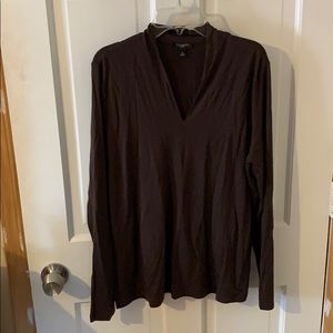 Talbots Brown vneck